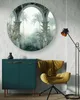 Leinwandbild rund Dschungelbögen Tropisch 80x80 Feeby Grün Produktbild-Vorschau 3