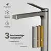 EMKE Wasserhahn Bad Anthrazit Matt 335x233x46mm, Messing, Produktbild-Vorschau 4