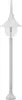 vidaXL Garten-Pollerleuchte E27 120 cm Aluminium Weiß Produktbild-Vorschau 2