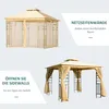 Outsunny Luxus Pavillon Gartenpavillon Partyzelt Festzelt Produktbild-Vorschau 4