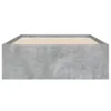 The Living Store Bettgestell mit Schubladen Betongrau Produktbild-Vorschau 6