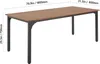 VEVOR Rechteckiger Esstisch Küchentisch Holztisch (180 cm / Produktbild-Vorschau 8