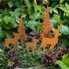 Edelrost Hirsch-Tannen Set 5-teilig  für Adventskranz & Produktbild-Vorschau 1