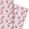 Rosa Kinder Geschenkpapier mit Zebras und Ballons - G12343, Produktbild-Vorschau 2