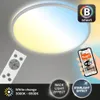 LED Deckenleuchte CCT WiFi Bluetooth App 24W silber Produktbild-Vorschau 2