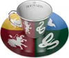 HARRY POTTER - Spiegeltasse mit Untersetzer - Häuser Wappen Produktbild-Vorschau 1