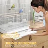 PawHut Vogelvoliere Vogelkäfig Stahlvoliere mit Ständer Produktbild-Vorschau 5