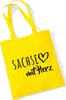 Huuraa Jutebeutel Sachse mit Herz 10 Liter Yellow Baumwolle Produktbild-Vorschau 1