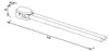 Dietsche Metasoft Handtuchhalter 2 armig chrom Dietsche, Produktbild-Vorschau 2