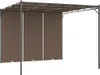 vidaXL Gartenpavillon mit Seitenvorhang 3x3x2,25 m Taupe Produktbild-Vorschau 1