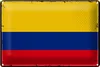 Blechschild Flagge Kolumbien 30x20cm Retro Flag Colombia Produktbild-Vorschau 1