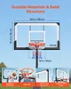 Panier de basket portable, hauteur réglable de 2,3 à 3,05 Voir les images du produit 4
