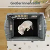 COSTWAY 75x57x68 cm Hundehütte Outdoor, wetterfestes Produktbild-Vorschau 2