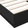 Bettgestell Schwarz 100x200 cm Holzwerkstoff Produktbild-Vorschau 6