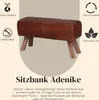 Sitzbank Adenike 118 cm – Lederbank mit Rillenpolsterung & Produktbild-Vorschau 4