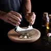 Navaris Kräuterbrett mit Mezzaluna Wiegemesser Kräuter - Produktbild-Vorschau 3