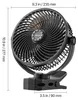VEVOR Mini ventilatore con clip, ventilatore da tavolo con Anteprima dell’immagine prodotto 8