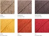 A collage of six different colored yarns. Produktbild-Vorschau