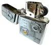 Accendino Zippo Bullet Holes cromato con emblema 3D fori di Anteprima dell’immagine prodotto 5
