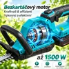 1500W Aku nůžky na živý plot 21V Brushless, 52 cm lišta, Náhled obrázku produktu 2