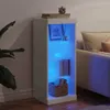 Příborník s LED osvětlením bílý 41x37x100 cm Náhled obrázku produktu 3