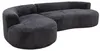 Sofa HWC-P19, kanapa 3-osobowa, sofa wypoczynkowa, obita Podgląd zdjęcia produktu 6