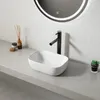 Aufsatzwaschbecken aus Keramik, weiß, oval, glänzend, 37 x Produktbild-Vorschau 2