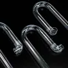 Several clear, U-shaped tubes with clear elbow connectors are arranged on a black surface. Anteprima dell’immagine prodotto