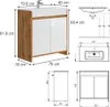 Waschbeckenunterschrank Vicco Lemgo Goldkraft Eiche 2 Produktbild-Vorschau 3