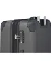 A close-up view of the side of a gray suitcase, showing the TSA lock and zipper. Anteprima dell’immagine prodotto