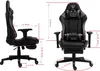 Chair Racing Chefsessel mit Fußstütze und ergonomsichen Produktbild-Vorschau 7