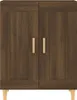 The Living Store Sideboard Braun Eichen-Optik 69,5x34x90 cm Produktbild-Vorschau 6