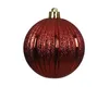 Weihnachtskugeln Kunststoff 8cm geriffelt 6 Stück- Produktbild-Vorschau 2