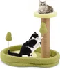 COSTWAY Kratzbaum 50cm hoch, Katzenbaum im Avocado-Optik, Produktbild-Vorschau 1