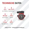 AVANSA 15-6/130 Umwälzpumpe Heizungspumpe 230 V – DN15 1", Produktbild-Vorschau 3