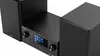 A black Kenwood M-9000S mini system with speakers is shown against a white background. Produktbild-Vorschau