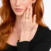 Ring aus 925er Silber, schwarze Zirkonia, gold von Thomas Produktbild-Vorschau 2