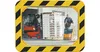 Sicherheits-/Verkehrsspiegel H400xB600mm Ku.,gelb/schwarz Produktbild-Vorschau 1