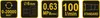 A series of icons and text indicating product specifications. Produktbild-Vorschau