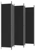 vidaXL 6dílné paravány černé 300x220 cm Látka Náhled obrázku produktu 5