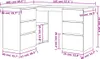 vidaXL Eckschreibtisch Schwarz 145x100x76 cm Holzwerkstoff Produktbild-Vorschau 15