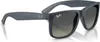 Ray-Ban Klassische quadratische Sonnenbrille Justin, Blau Produktbild-Vorschau 7