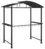 vidaXL Grillpavillon mit Seitenregalen Anthrazit Produktbild-Vorschau 5