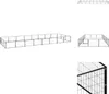 vidaXL Hundezwinger Schwarz 24 m² Stahl -  Hundezwinger & Produktbild-Vorschau 1