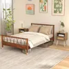 Rattanowy stolik nocny zestaw 2, szafki nocne boho z nogami Podgląd zdjęcia produktu 9