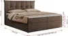 MKS MEBLE Boxspringbett 180 x 200 cm mit Bettkasten und Produktbild-Vorschau 6