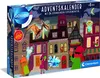 A product box for a Clementoni Galileo LAB Advent Calendar with 24 experiments, featuring a festive street scene with buildings, a dinosaur, and holiday decorations. Anteprima dell’immagine prodotto