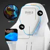 Close-up marketing image of a white gaming chair, highlighting neck support and memory foam cushions with diagrams and text overlays. Anteprima dell’immagine prodotto