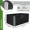 Hochbeet 3er Set Palettenrahmen Pflanzbeet 120x80x60 cm aus Produktbild-Vorschau 3