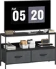 HOMCOM TV Schrank Lowboard mit 2 Schubladen, offenem Fach, Produktbild-Vorschau 1